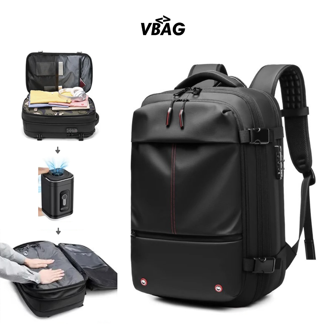 Versatile 17-Inch Travel Backpack with Vacuum Compression – Laptop, Hiking, & Business Bag